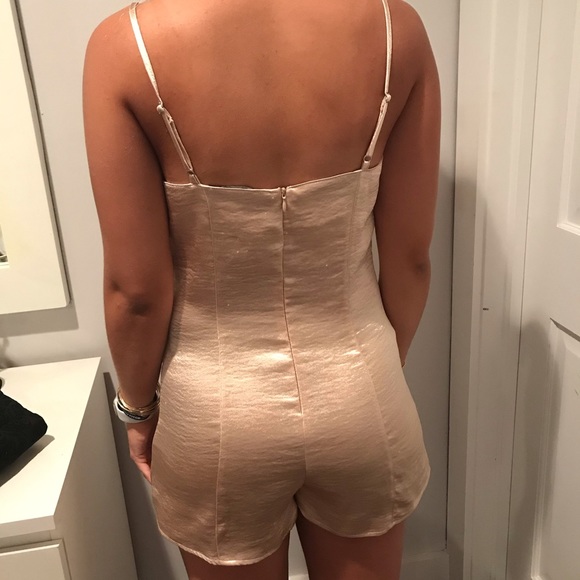 Gold buttoned romper! - Picture 2 of 2